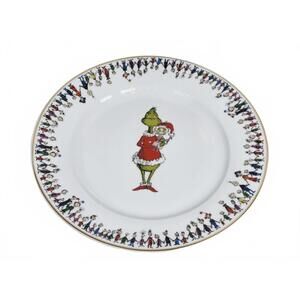 Zrike Dr Seuss The Grinch Christmas Dinner Plates Set of 4 Free Shipping New